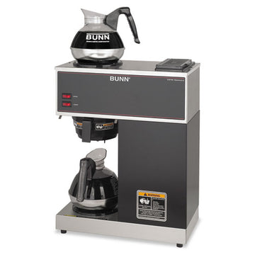 BUNN® Vpr Two Burner Pourover Coffee Brewer, Stainless Steel, Black freeshipping - TVN Wholesale